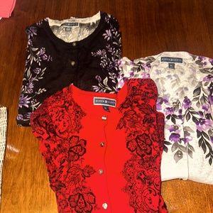🌺3-Karen Scott jersey Cardigans like New XL